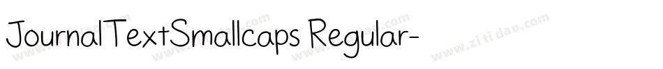 JournalTextSmallcaps Regular字体转换